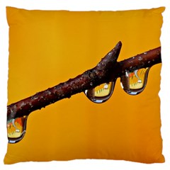 Tree Drops  Large Cushion Case (two Sided)  by Siebenhuehner