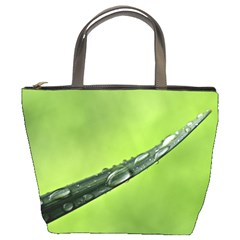 Green Drops Bucket Handbag by Siebenhuehner