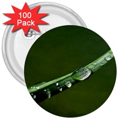 Grass Drops 3  Button (100 Pack) by Siebenhuehner