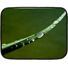 Grass Drops Mini Fleece Blanket (two Sided) by Siebenhuehner