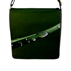 Grass Drops Flap Closure Messenger Bag (large) by Siebenhuehner