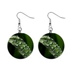 Grass Drops Mini Button Earrings Front