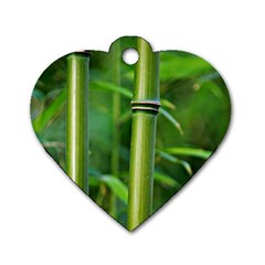 Bamboo Dog Tag Heart (one Sided)  by Siebenhuehner