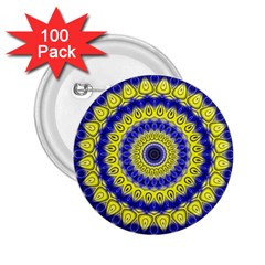 Mandala 2 25  Button (100 Pack)