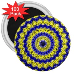 Mandala 3  Button Magnet (100 Pack) by Siebenhuehner