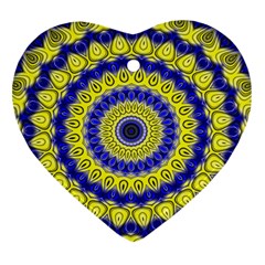 Mandala Heart Ornament (two Sides) by Siebenhuehner