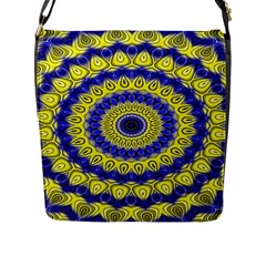 Mandala Flap Closure Messenger Bag (large) by Siebenhuehner