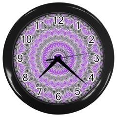 Mandala Wall Clock (black) by Siebenhuehner