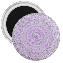 Mandala 3  Button Magnet by Siebenhuehner