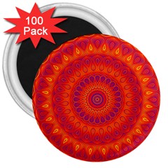 Mandala 3  Button Magnet (100 Pack) by Siebenhuehner