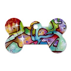 Graffity Dog Tag Bone (one Sided) by Siebenhuehner