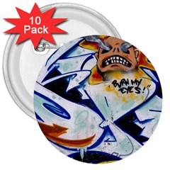 Graffity 3  Button (10 Pack) by Siebenhuehner