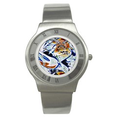 Graffity Stainless Steel Watch (slim) by Siebenhuehner