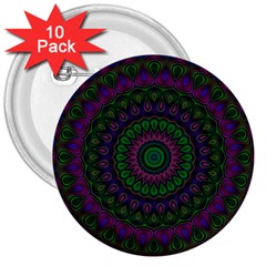 Mandala 3  Button (10 Pack) by Siebenhuehner