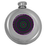 Mandala Hip Flask (Round) Front