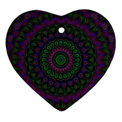 Mandala Heart Ornament (two Sides) by Siebenhuehner