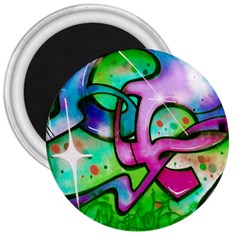 Graffity 3  Button Magnet