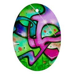 Graffity Oval Ornament by Siebenhuehner