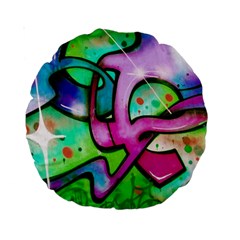 Graffity 15  Premium Round Cushion  by Siebenhuehner