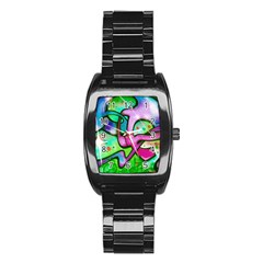 Graffity Stainless Steel Barrel Watch by Siebenhuehner