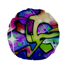 Graffity 15  Premium Round Cushion  by Siebenhuehner