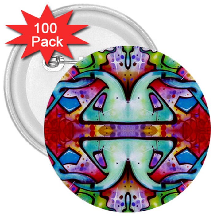 Graffity 3  Button (100 pack)