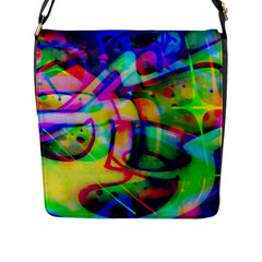 Graffity Flap Closure Messenger Bag (large) by Siebenhuehner