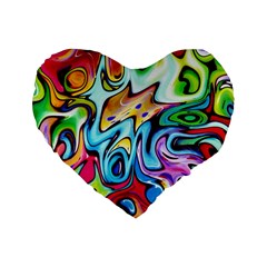 Graffity 16  Premium Heart Shape Cushion  by Siebenhuehner