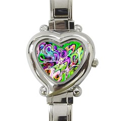 Graffity Heart Italian Charm Watch  by Siebenhuehner