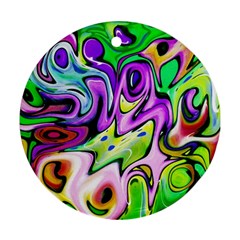 Graffity Round Ornament (two Sides) by Siebenhuehner