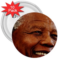 Mandela 3  Button (10 Pack)