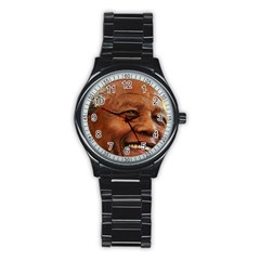 Mandela Sport Metal Watch (black) by MORE4MANDELA