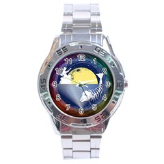 Fishing Dead Stainless Steel Watch