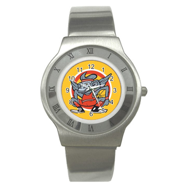 Flying Monkey Stainless Steel Watch (Slim)