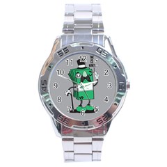 Don t Waste Your Time    Stainless Steel Watch