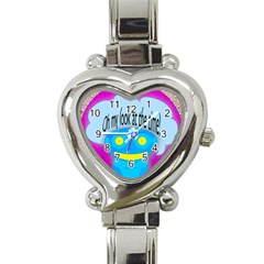 Oh My Look At The Time! Heart Italian Charm Watch 