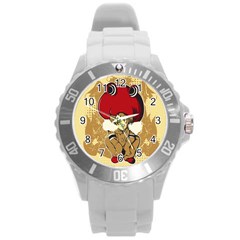 Flan Plastic Sport Watch (large) by DesignsbyReg2