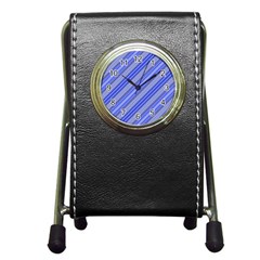 Lines Stationery Holder Clock