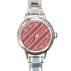 Lines Round Italian Charm Watch