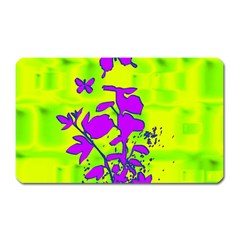 Butterfly Green Magnet (rectangular) by uniquedesignsbycassie