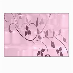 Floral Purple Postcards 5  X 7  (10 Pack) by uniquedesignsbycassie