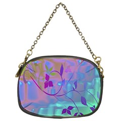 Floral Multicolor Chain Purse (two Sided)  by uniquedesignsbycassie