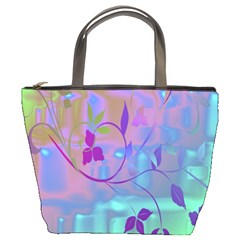 Floral Multicolor Bucket Handbag by uniquedesignsbycassie