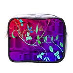 Floral Colorful Mini Travel Toiletry Bag (One Side) Front