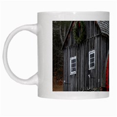 Vermont Christmas Barn White Coffee Mug