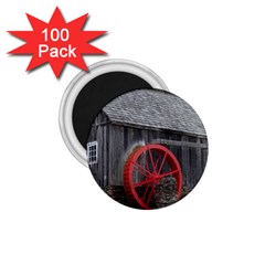 Vermont Christmas Barn 1.75  Button Magnet (100 pack)
