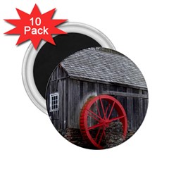 Vermont Christmas Barn 2.25  Button Magnet (10 pack)