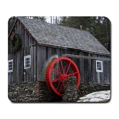 Vermont Christmas Barn Large Mouse Pad (Rectangle)