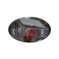 Vermont Christmas Barn Sticker (Oval)