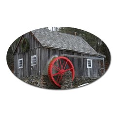 Vermont Christmas Barn Magnet (Oval)